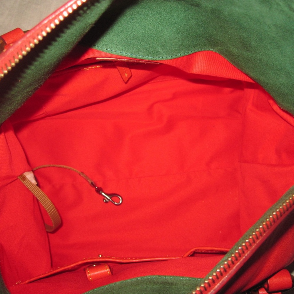 DOONEY & BOURKE red XL Smith Florentine handbag - Picture 2 of 8
